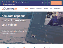 Tablet Screenshot of captioningstar.com